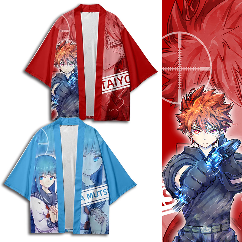 夜樱家的大作战 朝野太阳 夜樱六美 羽织法披情侣彩色动漫痛衣服