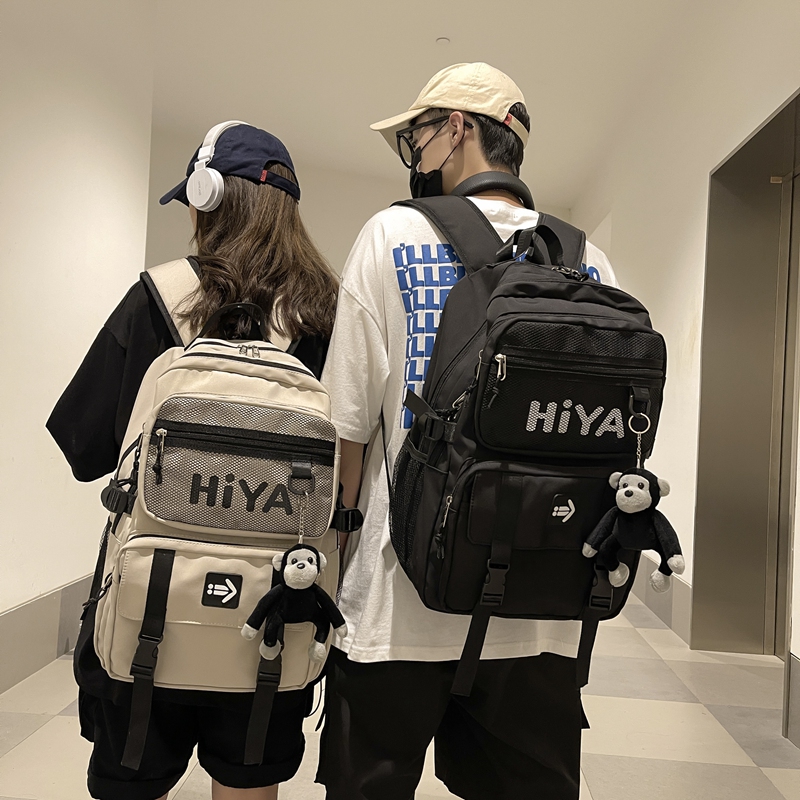 大学生双肩包男大容量休闲旅行电脑背包女时尚潮流初高中生书包酷高性价比高么？