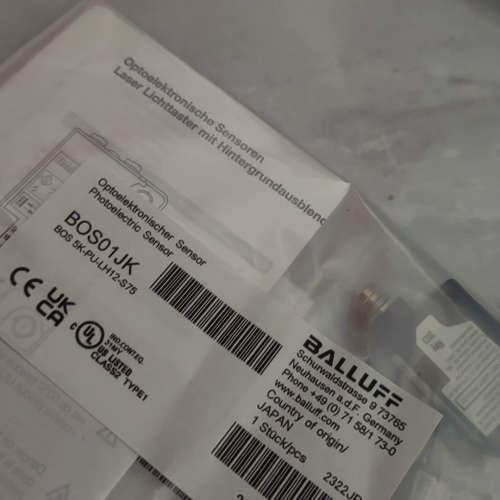 @全新原装正品BALLUFF巴鲁夫BOS01JK光电开关BO