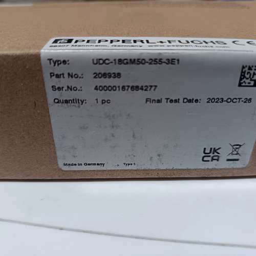 倍加福P+F原装正品超声波传感器UDC2000-18GM50