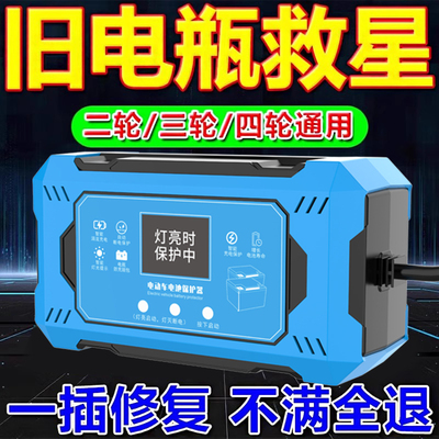 2025新款全自动智能电动车电瓶修复器正品脉冲激活器电池充电神器
