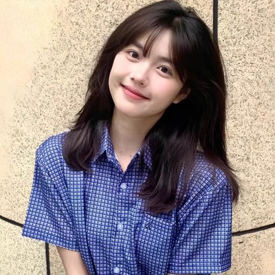美式复古格子短袖衬衫小个子百搭