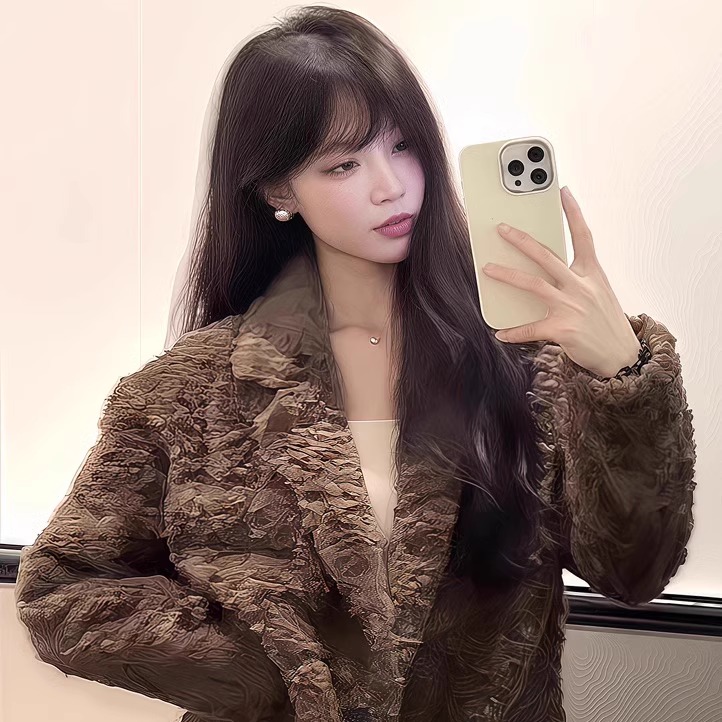 气质高级羊羔绒西服外套女冬季毛毛长款皮毛一体加厚保暖皮草大衣