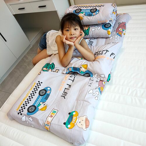 全棉儿童被子床上用品幼儿园午休被褥三六T件套纯棉花定做