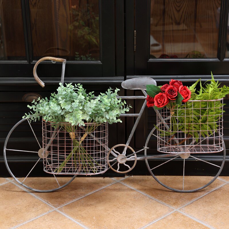 复古壁挂自行车花框模型挂件创意壁饰壁饰酒吧饭厅怀旧装饰品摆件