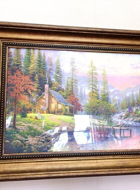 24年欧式油画框外框线条自己组装镜框画板装裱框展示框架相框定制