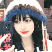 高颜值小众设计款 兔毛帽子女秋冬季 保暖毛绒针织包头帽护耳渔夫帽