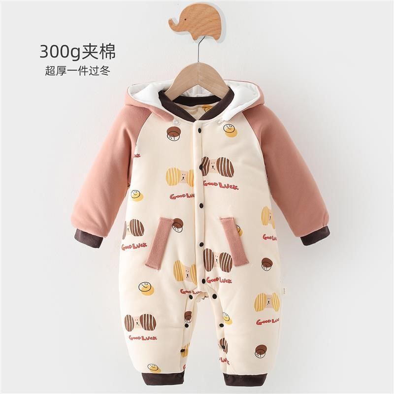 秋冬婴幼童夹棉加厚外出服新生儿带帽衣服婴儿防风衣连体衣连身衣,童装/婴儿装/亲子装,连身衣/爬服/哈衣,淘宝优惠券,粉丝福利购,淘宝优惠卷