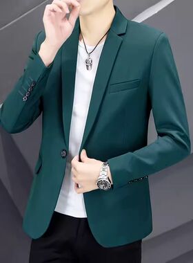 男士高端b商务西装潮流时尚四季春秋冬款男装免熨烫休闲西服外套