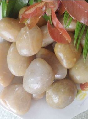 小石粒花盆盖面石鹅卵石大号养花雨E花石多肉铺面鱼缸园林装饰花