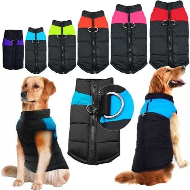 狗狗秋冬衣服马甲泰迪金毛中x小型犬冬装加厚防寒保暖棉背心不粘