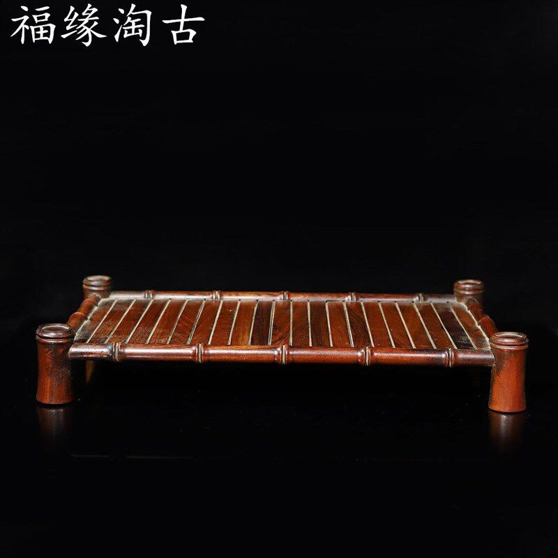 新品仿古花梨形木托盘玩木盘子长方中实木茶盘小式台茶茶桌古杂项