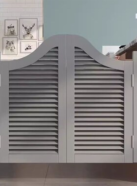 实木半腰门进户栅栏门酒吧牛仔门门幼儿园卫生间门厨房隔断门定制