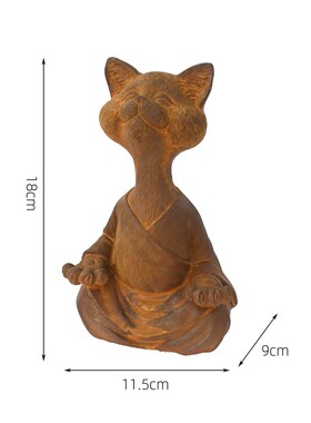 小猫开会。铸铁动物装饰摆件花园露台桌面软装园艺杂货庭院造景