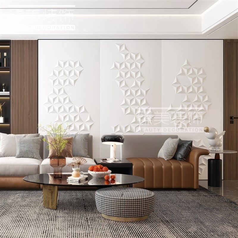精雕背景墙立体浮雕硬包木雕皮雕护墙板定制现代背景墙客厅沙发板,家装主材,背景墙软包,淘宝优惠券,粉丝福利购,淘宝优惠卷