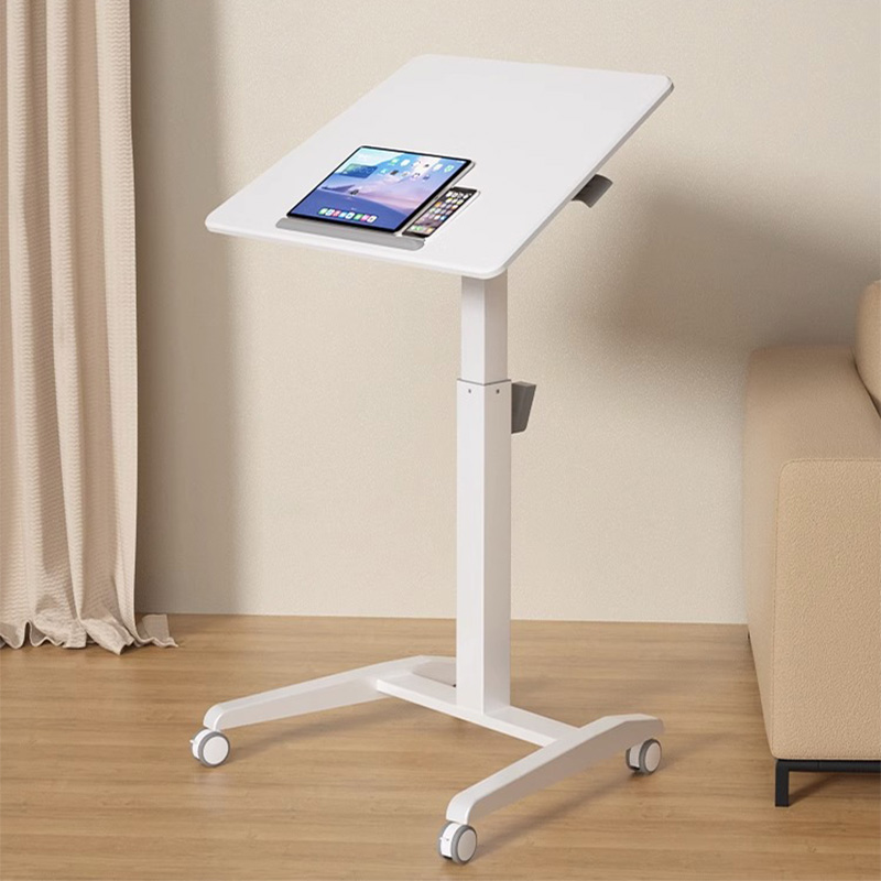可移动升降桌办公家用卧室床边桌学习电I脑桌可折叠书桌站立工作