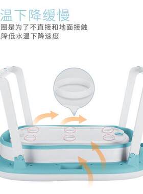 沐浴盆儿可折叠洗k澡盆儿童游泳宝宝幼儿家用大童加大号超大加厚