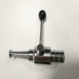 六分一寸软管水枪锌合金镀铬长柄开关搅拌车U洒水车可调喷 消防款