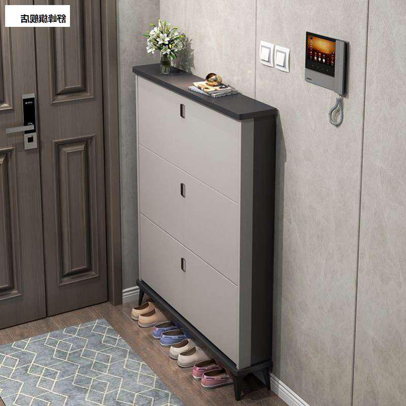 意式超薄款鞋柜家用门口门外大容量翻斗式玄关柜简约现代收纳鞋架