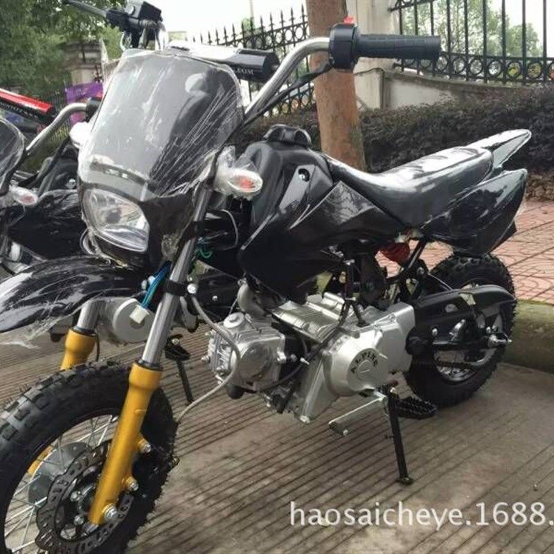125CC四冲越野摩托车迷你小摩托成人缩V小款小型山地车