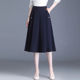 胖mm300斤新款 伞裙A字裙 百褶裙高腰显瘦中长款 半身裙女夏季 加大码