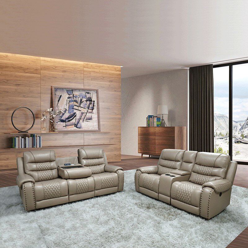 现代多功能家庭影院真皮沙发头等太空电动舱头层牛皮躺椅客厅户型