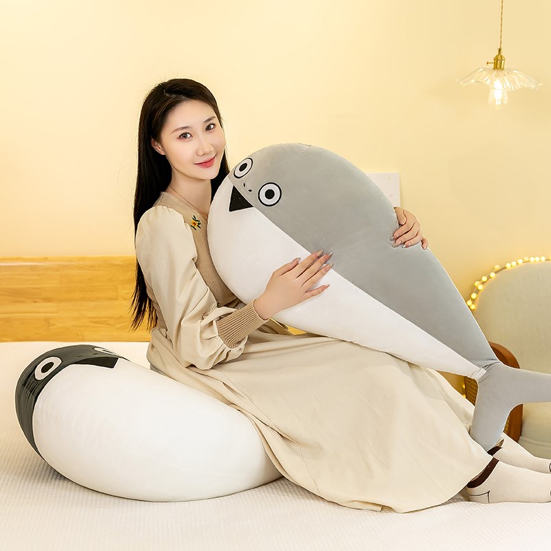 网红萨卡班甲鱼闲鱼玩偶生日礼物女生毛绒布娃娃睡觉抱睡公仔抱枕