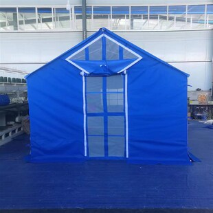 户外防疫b应急12平米救灾帐篷防风雨野外救援民政专用全自动棉帐