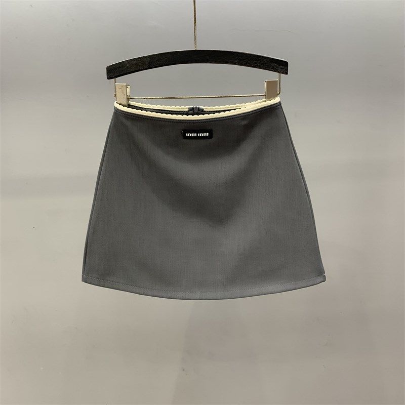 灰色西装半身裙女2024夏季新款花边高腰显瘦百搭a字休闲包臀短裙,农用物资,可移动滴灌袋,淘宝优惠券,粉丝福利购,淘宝优惠卷