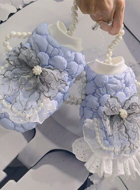 小体马尔济斯宠物衣服加绒开扣款超厚保暖发热绒背心狗狗冬款棉衣
