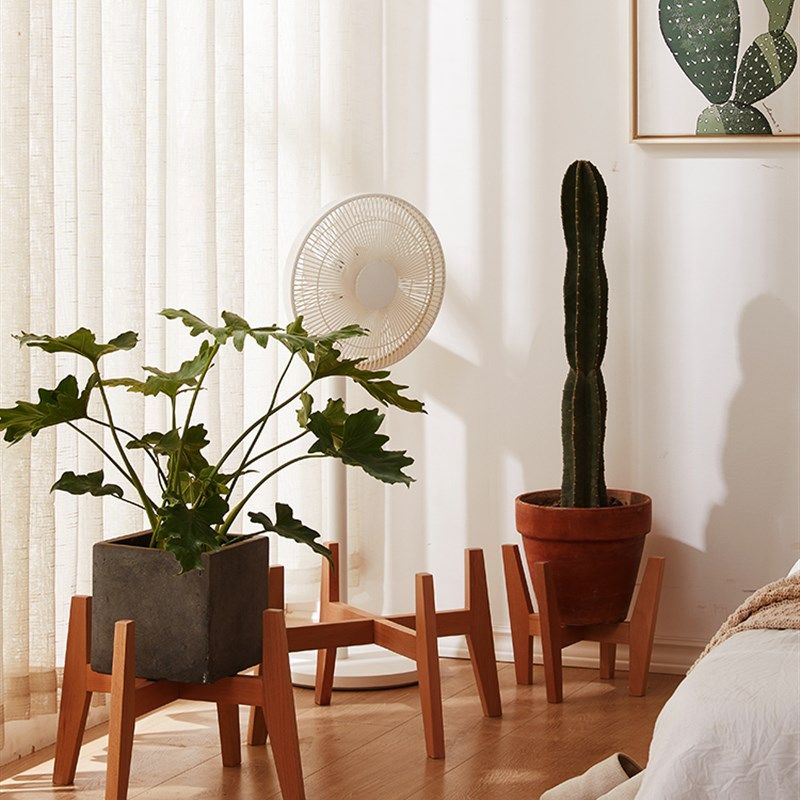 简约落地地面花架客厅阳台装饰花盆架北欧室内花卉X置物架花托架