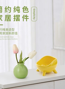进门锁匙收纳托盘入户门口玄关柜放钥匙的摆件轻奢鞋柜家居装饰品