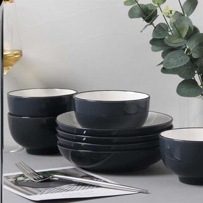 18-piece set of bowls and plates set of ceramic bowls 碗盘1