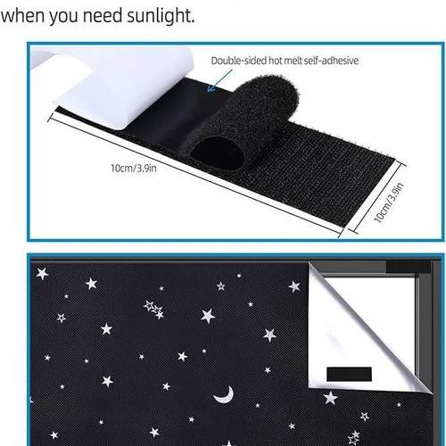 DIY shading window cover screen removable blackout curtains