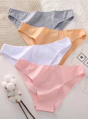 Women Cotton Underwear 3Pcs/set Comfortable Panties 三件内裤