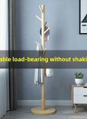 Big coat rack stand clothes holder hat hanger wooden cloth