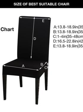 Spandex Elastic Printing Dining Chair cover Anti-dirty Kitch
