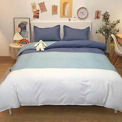 4 pcs bed sheets set beddings cotton sheet flat pillowcases