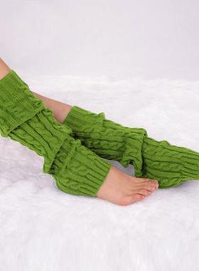 Dance Knitted Leg Warmers Socks纯棉女袜套长针织保暖护腿女袜