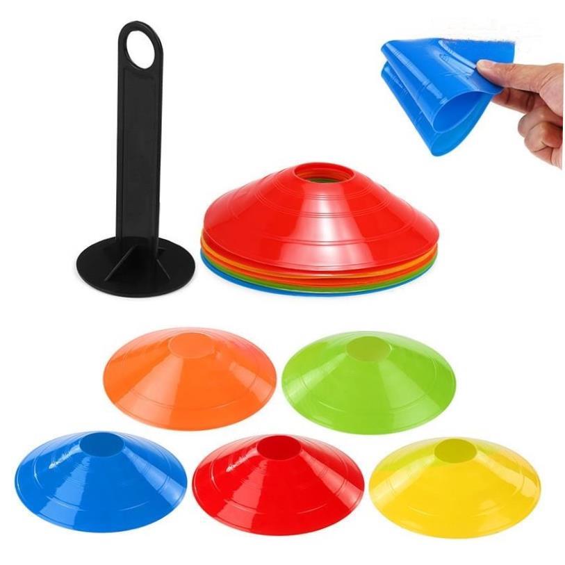 10Pcs Agility Disc Cone Set Football Training Saucer Cones M