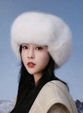 Faux Fur Bomber Hat Women Cycling Skiing Warm Earmuffs Windp