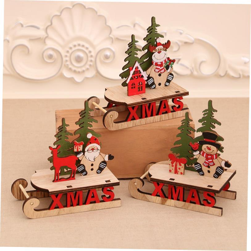 Christmas Table Window Wooden Assembly Decoration圣诞摆件