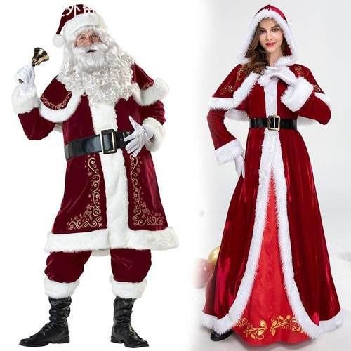 Santa Claus cosplay costume圣诞老人cosplay服装豪华版表演服