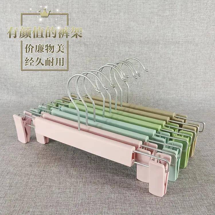 10pc plastic pants clip clotb hanger trouser rack skirt clip