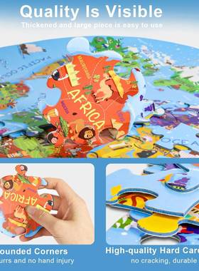Globe world map puzzle Jgsaw Puzzle toys for Kds 4-8拼图