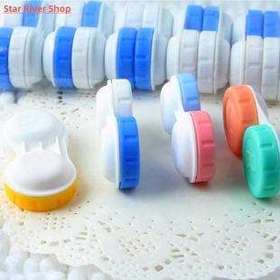 5/10 pcs lot Colored Contact Lenses Case L+R Contact Lens Ca