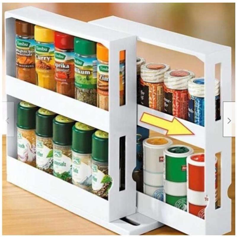 .Holder Storage-Rack Spice-Jar Kitchen-Organizer Seasoning R