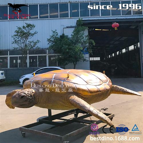 摆件模型拍照大型机械电动仿真乌龟史前动物海龟展厅装饰展览