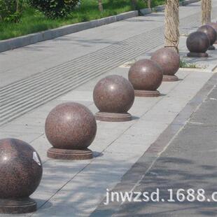 户外拦车石球公园拦车石墩多少钱广场止步石头球哪里卖