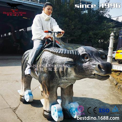 机械电动模型坐骑仿真水牛机械控制行走大型仿真动物制作工厂